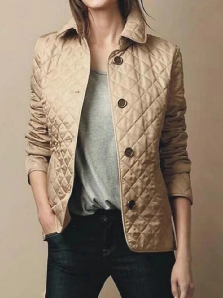 Elegante Leichte Steppjacke mit Knöpfen für Damen