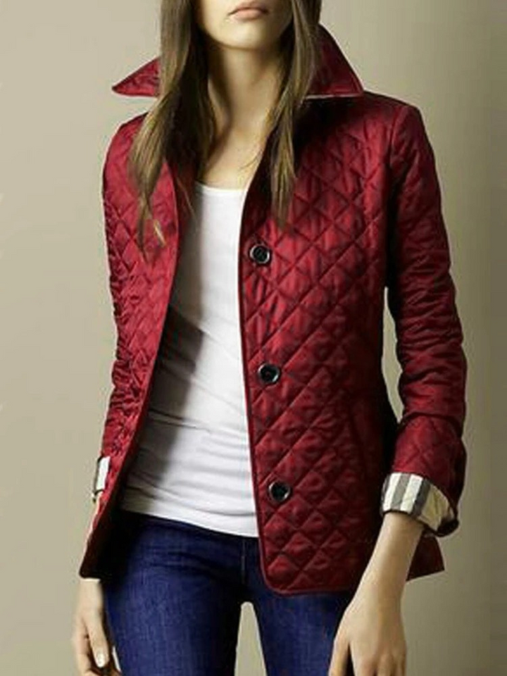 Elegante Leichte Steppjacke mit Knöpfen für Damen