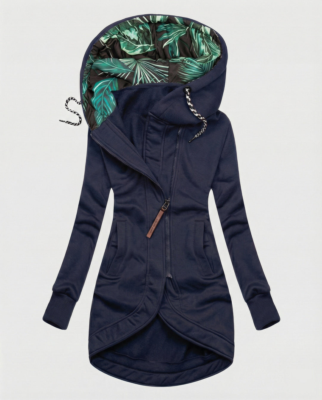 Warme Lange Winterjacke mit Kapuze für Damen