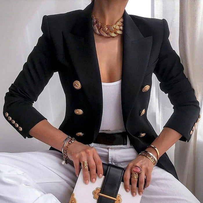 Eleganter Doppelreiher Blazer für Damen